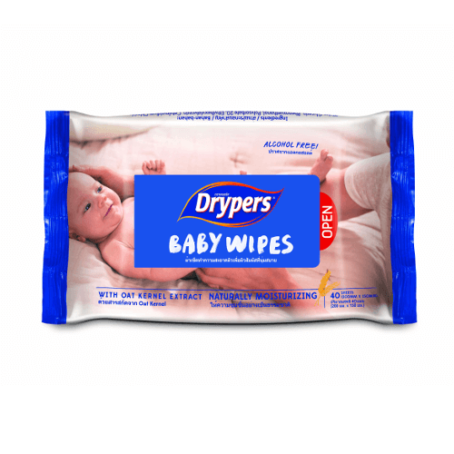 Drypers Baby Wet Wipes 40’s