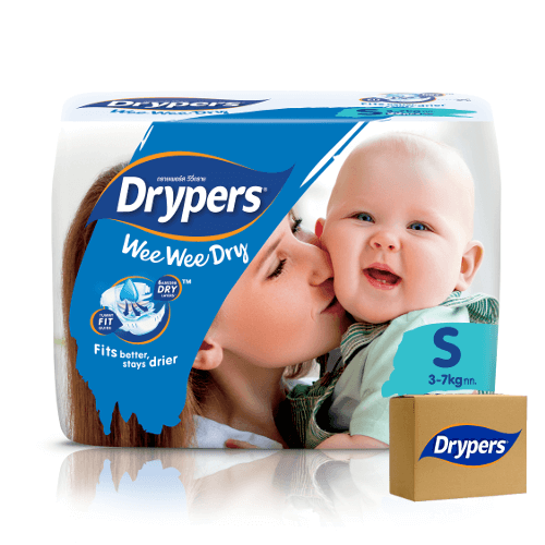 Drypers Wee Wee Dry Size Small (3 -7 kgs) – Bulk Boxes