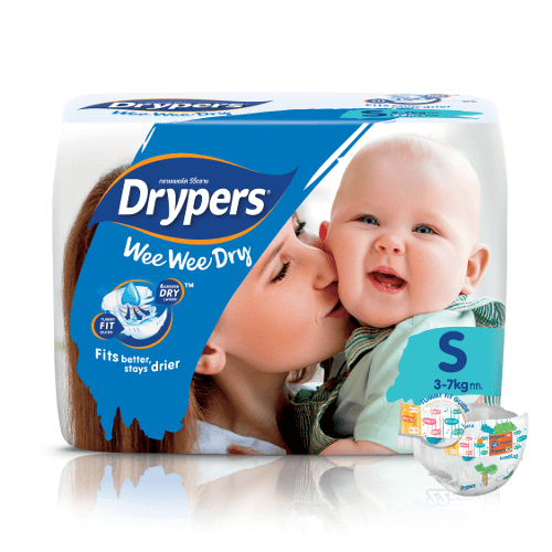 Drypers Wee Wee Dry Size Small (3 -7 kgs) – Packs