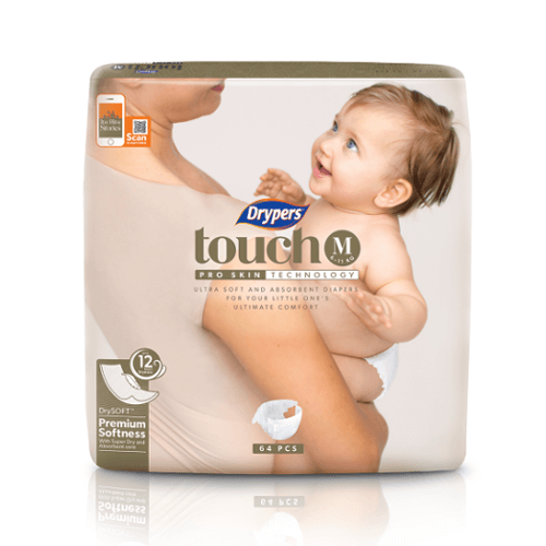 Drypers Touch Size Medium (6 – 11 kgs)